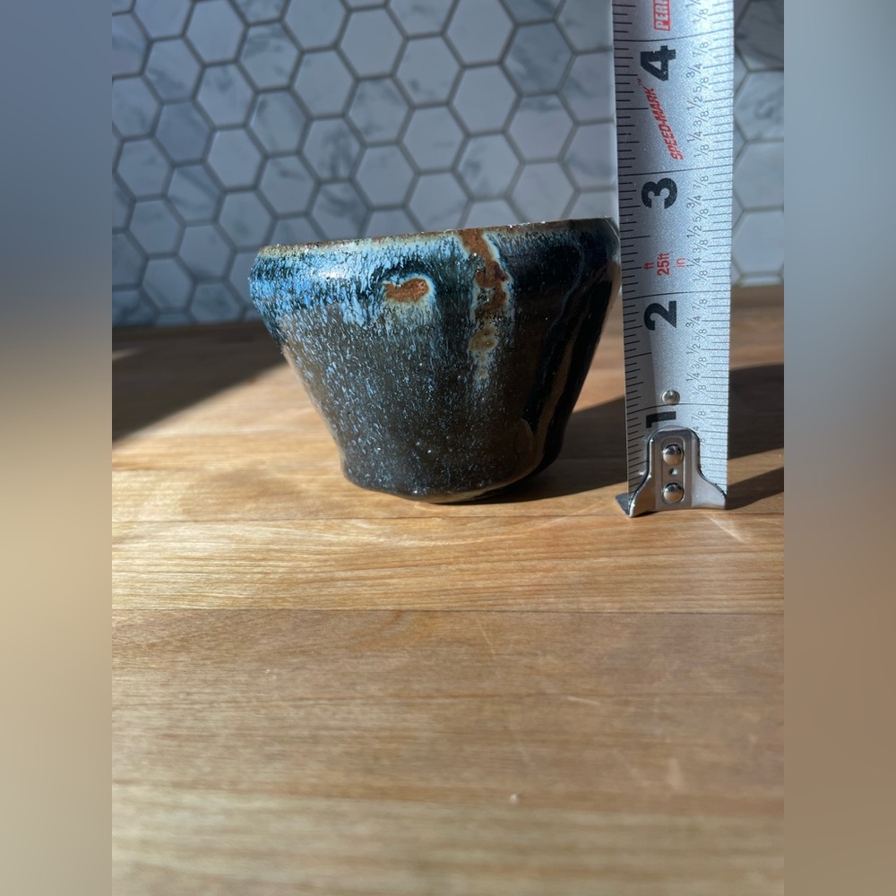 Handcrafted Blue Ceramic Bowl - Picture 7 of 8